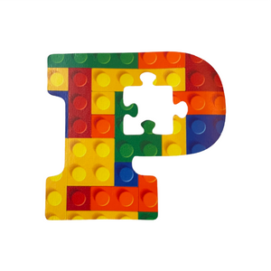 Lego Puzzle P (White)